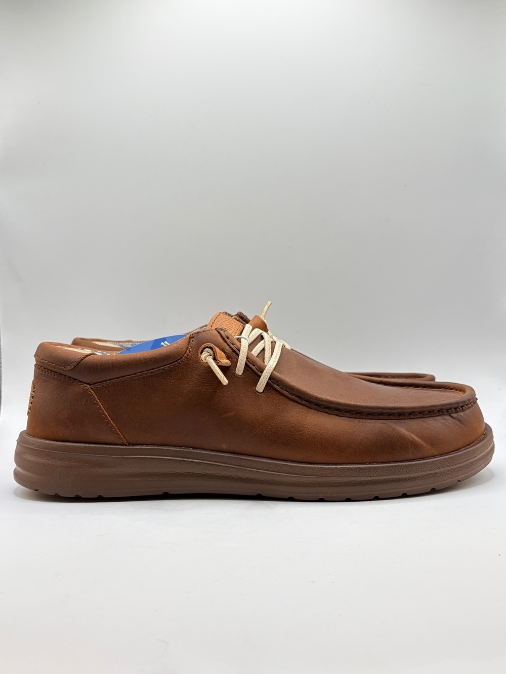 HEYDUDE Wally Grip Craft Leather Men’s 13 Brown Shoes 40175-255 New Box